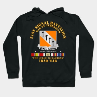 51st Signal Battalion - Iraq War - The Surge Hoodie